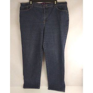 Gloria Vanderbilt Amanda Whiskered Distressed Bootcut Jeans Plus Size  20W